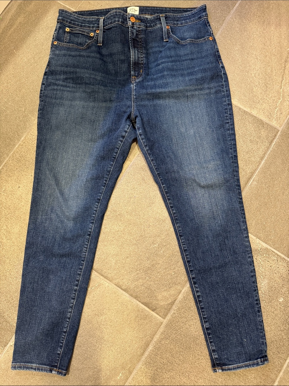 J. Crew High Rise Curvy Toothpick Skinny Jeans - Medium Wash (Size 34)